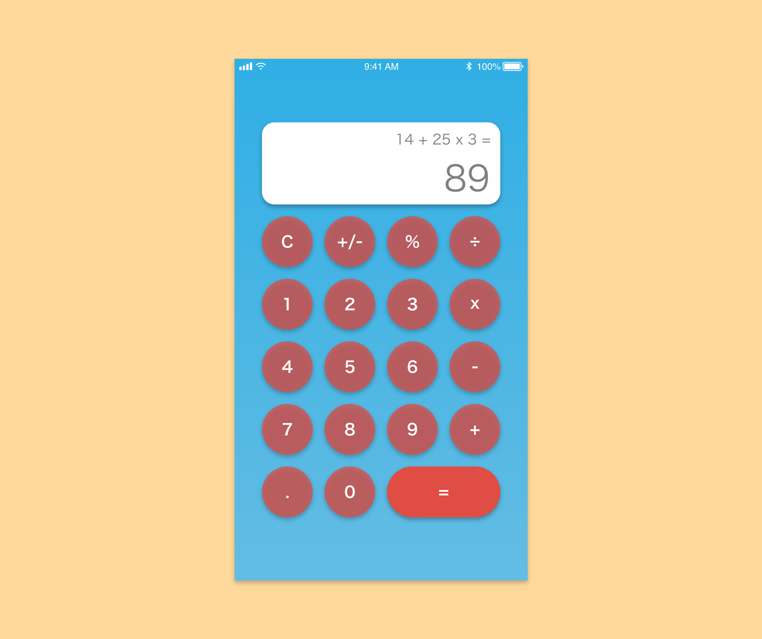 Daily UI #003 – Calculator