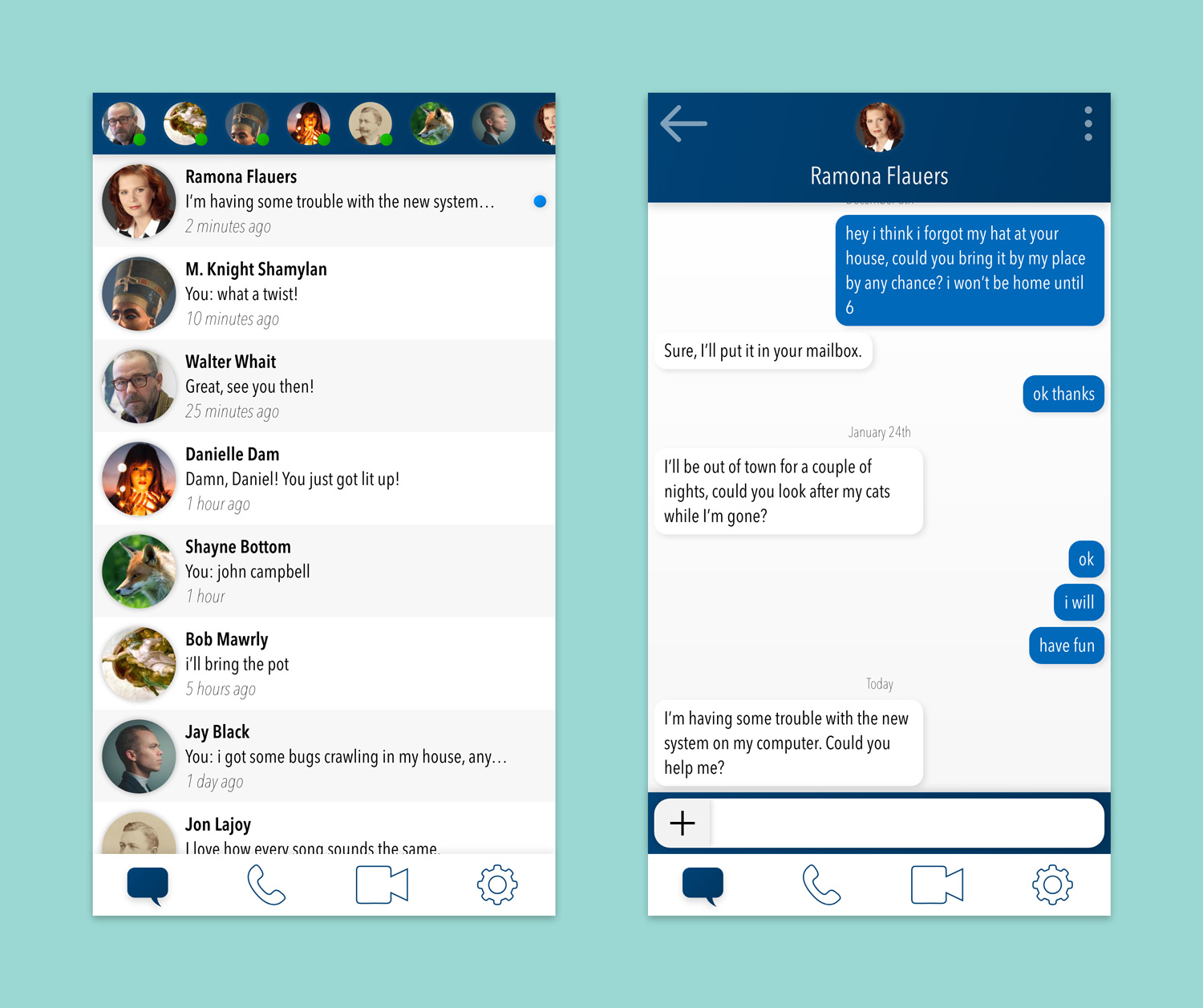 Daily UI #013 – Direct Messaging