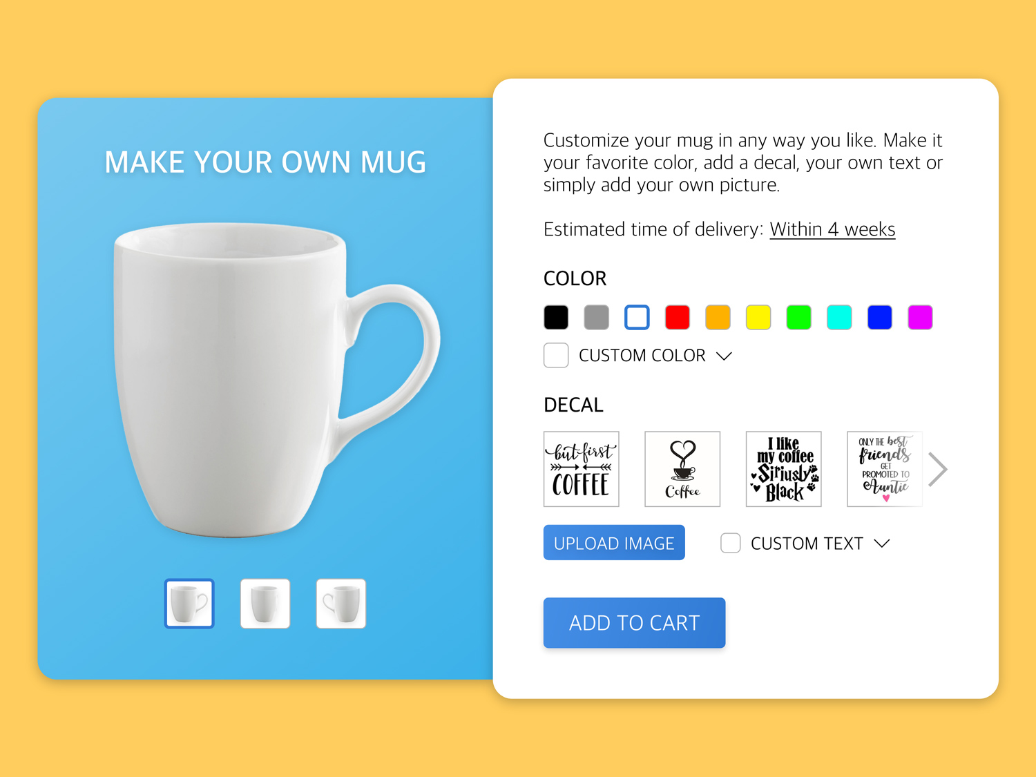 Daily UI #033 – Customize Product