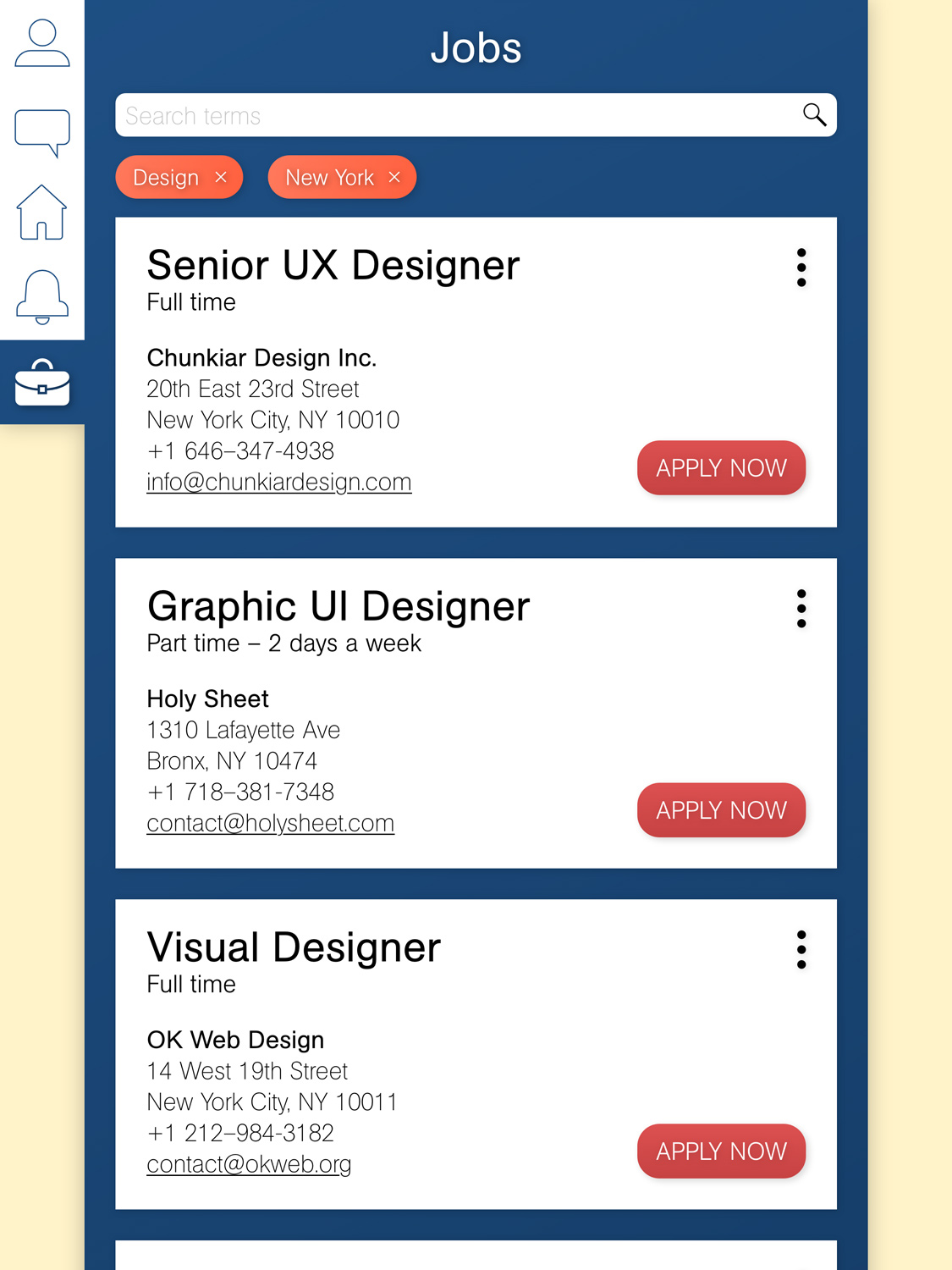 Daily UI #050 – Job Listing