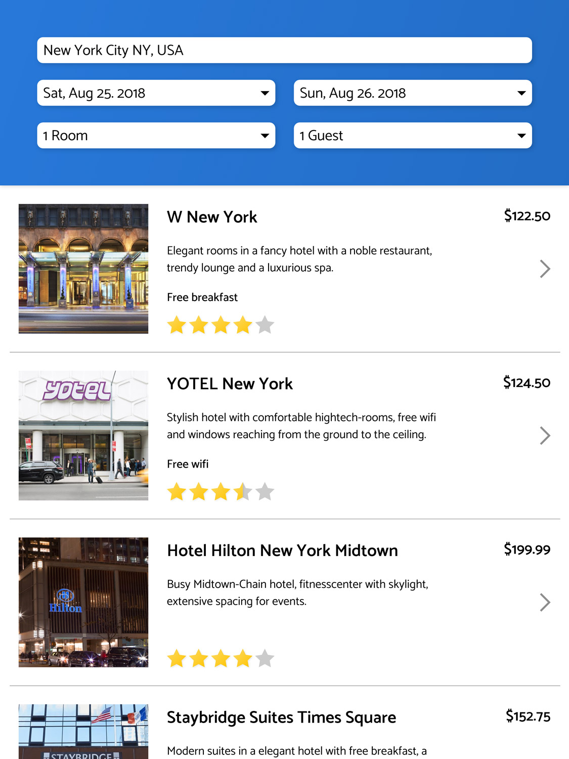 Daily UI #067 – Hotel Booking