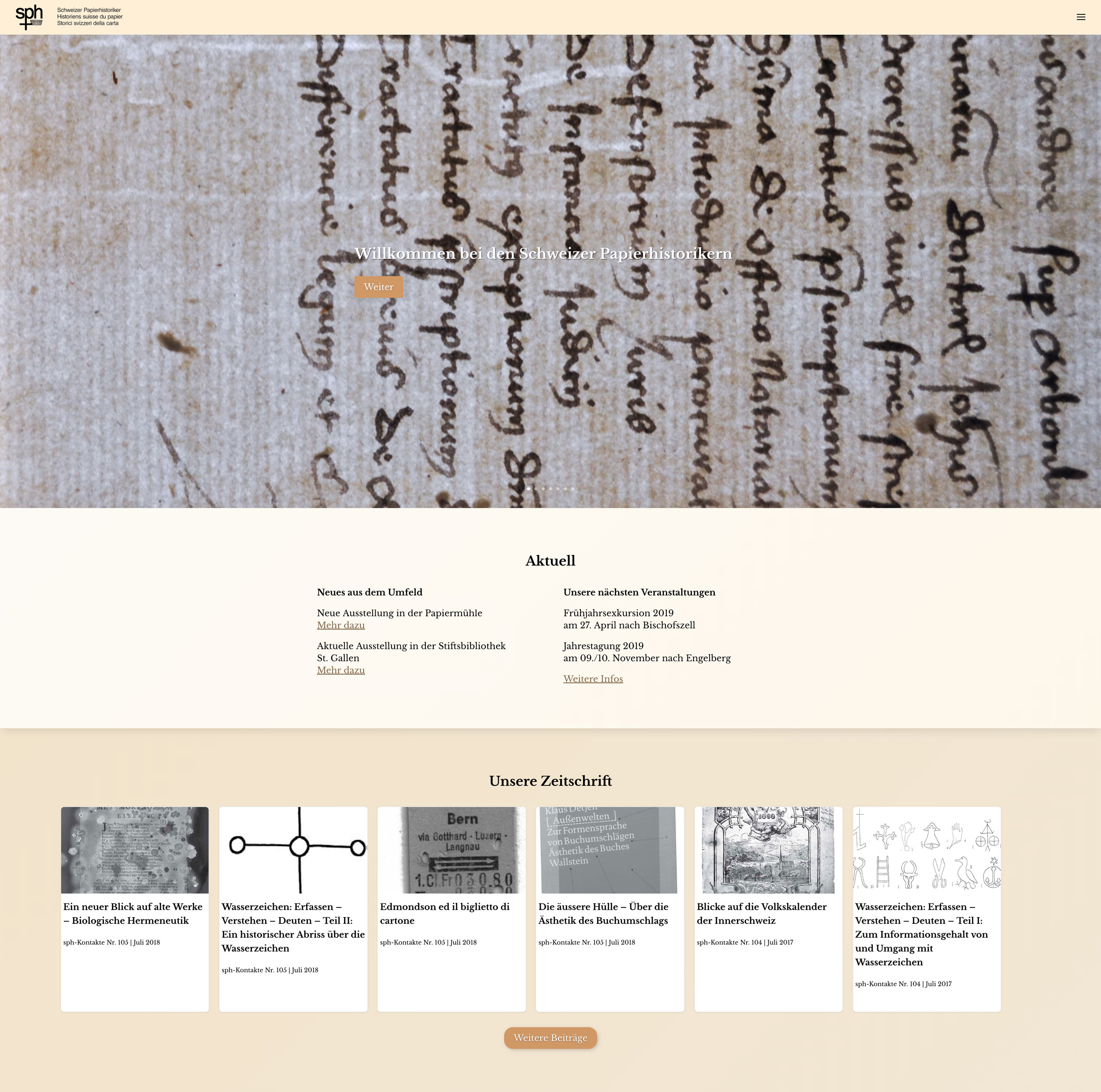 Schweizer Papierhistoriker (Homepage)