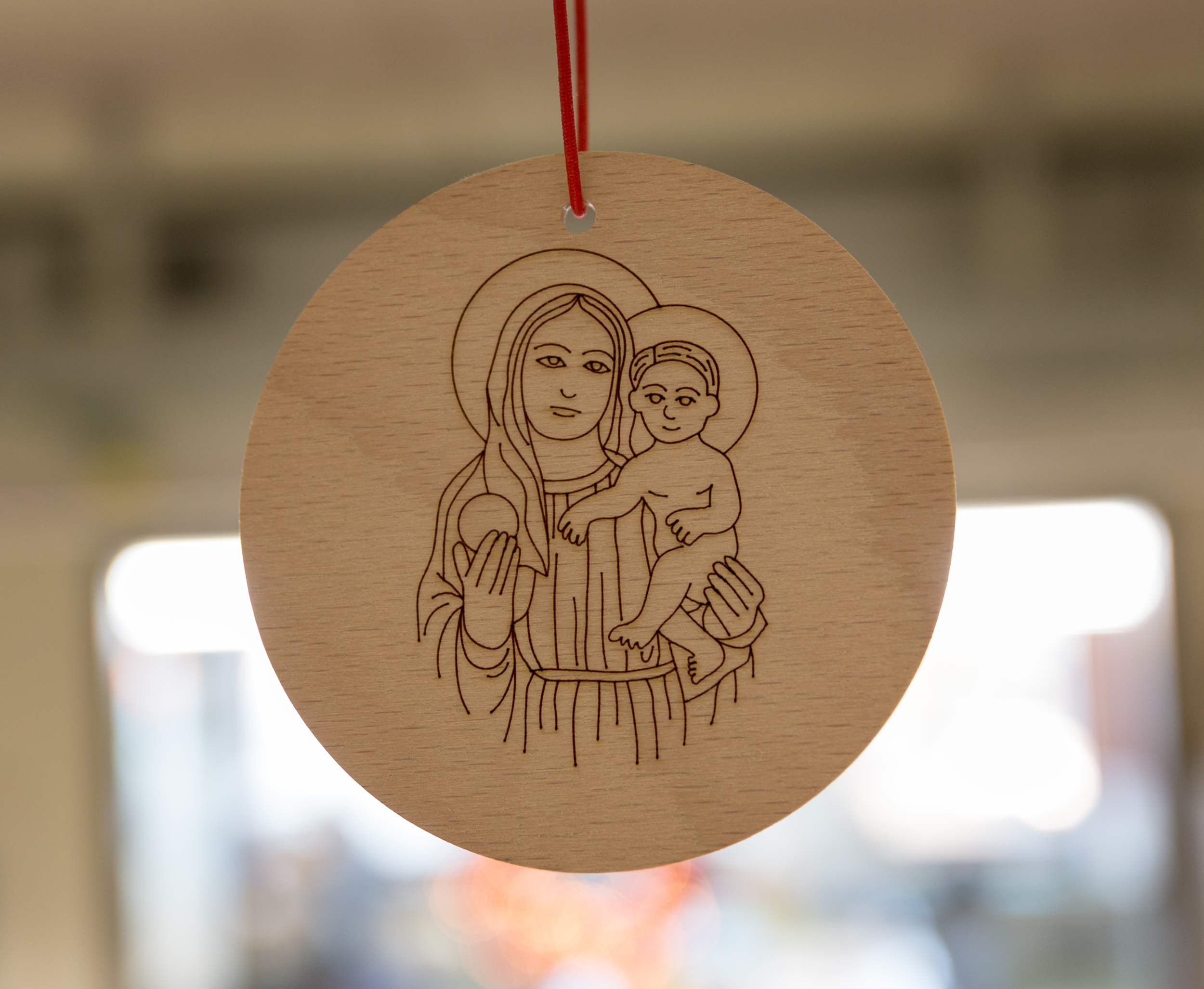 Weihnachtsdekoration | Maria mit Jesuskind